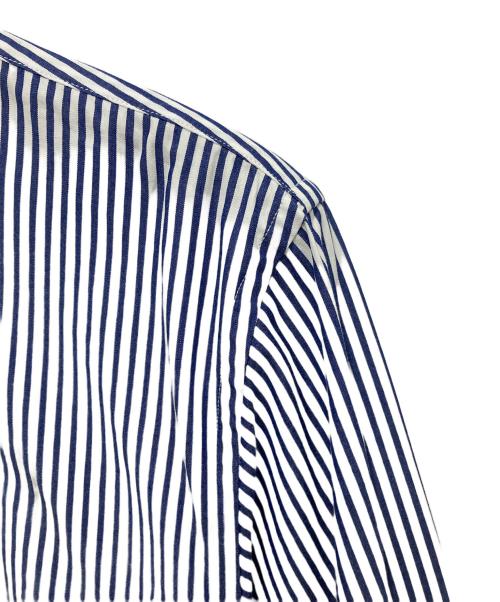 PLAY COMME des GARCONS（プレイコムデギャルソン）PLAY COMME des GARCONS (プレイコムデギャルソン) STRIPED L/S SHIRT BLACK HEART ブルー サイズ:Sの古着・服飾アイテム