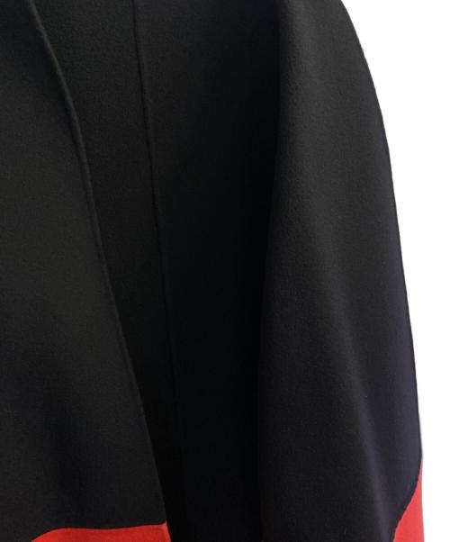 BOTTEGA VENETA（ボッテガベネタ）BOTTEGA VENETA (ボッテガベネタ) レザーベルテッド カシミヤコート ブラック サイズ:40の古着・服飾アイテム