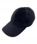 BORSALINOボルサリーノ）の古着「アルパカウールビーバー6パネルベースボールキャップ」｜ブラック