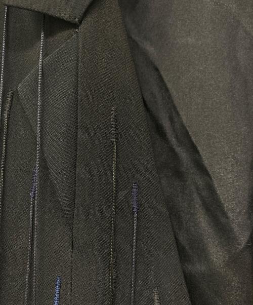 JIL SANDER（ジルサンダー）JIL SANDER (ジルサンダー) フリンジロングジレ ブラック サイズ:34の古着・服飾アイテム