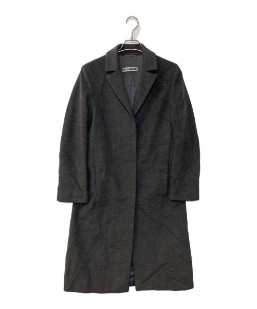 JIL SANDER（ジルサンダー）JIL SANDER (ジルサンダー) チェスターコート チャコールグレー サイズ:36の古着・服飾アイテム