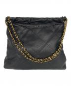 HAYNI.ヘイニ）の古着「キルティングチェーンショルダーバッグ」｜ブラック