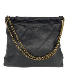 HAYNI.（ヘイニ）の古着「キルティングチェーンショルダーバッグ」｜ブラック
