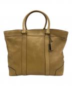 COACHコーチ）の古着「レザートートバッグ」｜ベージュ