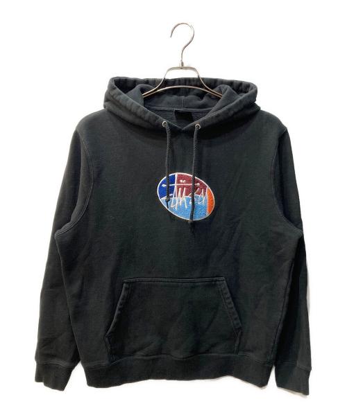 stussy（ステューシー）stussy (ステューシー) プルオーバーパーカー ブラック サイズ:Mの古着・服飾アイテム