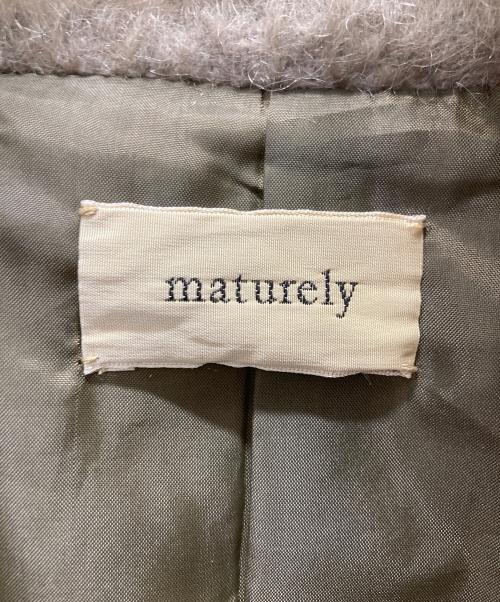 maturely（マチュアリー）maturely (マチュアリー) Shaggy Stand Coat オリーブ サイズ:Freeの古着・服飾アイテム
