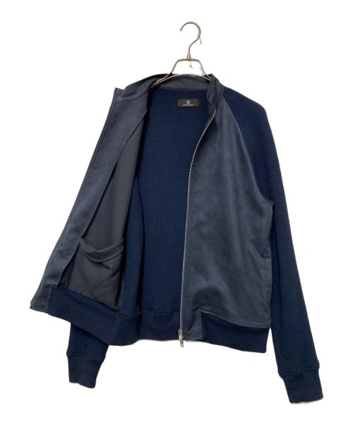 EURO KENVY（ユーロケンヴィー）EURO KENVY (ユーロケンヴィー) 切替ブルゾン ネイビー サイズ:Mの古着・服飾アイテム