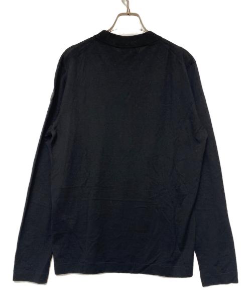 MONCLER（モンクレール）MONCLER (モンクレール) ワッペンロゴセーター ブラック サイズ:Mの古着・服飾アイテム