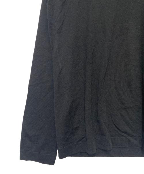 MONCLER（モンクレール）MONCLER (モンクレール) ワッペンロゴセーター ブラック サイズ:Mの古着・服飾アイテム