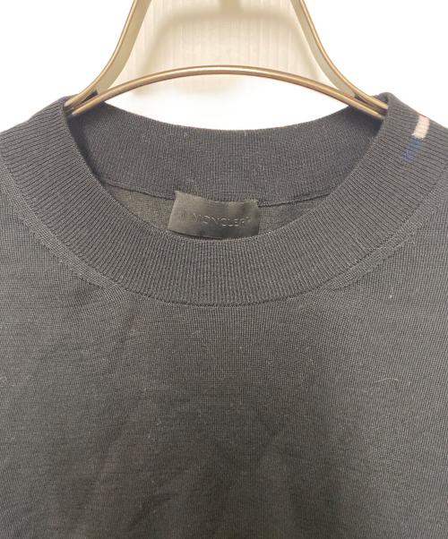 MONCLER（モンクレール）MONCLER (モンクレール) ワッペンロゴセーター ブラック サイズ:Mの古着・服飾アイテム