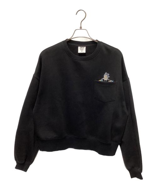 TIGHTBOOTH PRODUCTION（タイトブースプロダクション）TIGHTBOOTH PRODUCTION (タイトブースプロダクション) 刺繍スウェット ブラック サイズ:Mの古着・服飾アイテム