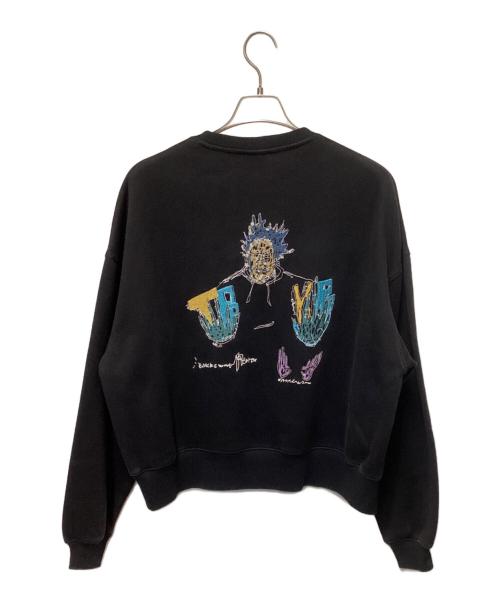 TIGHTBOOTH PRODUCTION（タイトブースプロダクション）TIGHTBOOTH PRODUCTION (タイトブースプロダクション) 刺繍スウェット ブラック サイズ:Mの古着・服飾アイテム