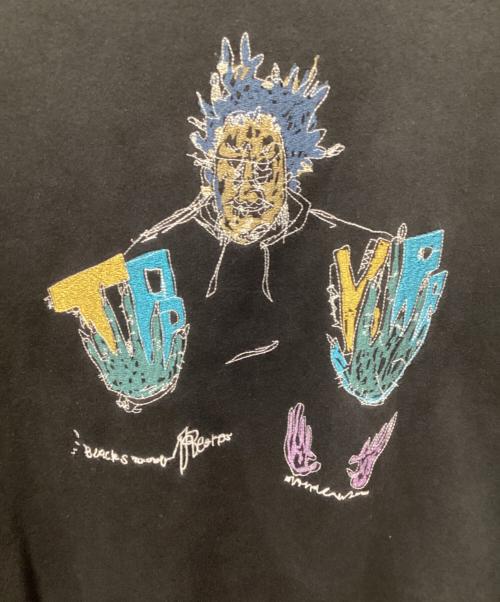 TIGHTBOOTH PRODUCTION（タイトブースプロダクション）TIGHTBOOTH PRODUCTION (タイトブースプロダクション) 刺繍スウェット ブラック サイズ:Mの古着・服飾アイテム