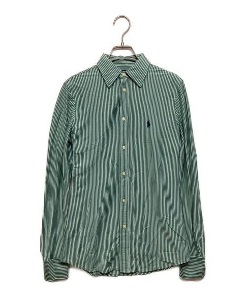 POLO RALPH LAUREN（ポロ・ラルフローレン）POLO RALPH LAUREN (ポロ・ラルフローレン) ストライプシャツ グリーン サイズ:Sの古着・服飾アイテム