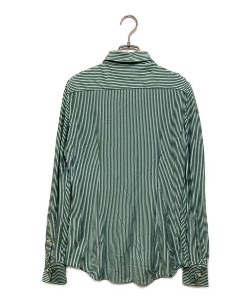POLO RALPH LAUREN（ポロ・ラルフローレン）POLO RALPH LAUREN (ポロ・ラルフローレン) ストライプシャツ グリーン サイズ:Sの古着・服飾アイテム