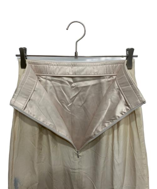 JSELF（ジゼルフ）JSELF (ジゼルフ) Print silk skirt-薫- ベージュ サイズ:2の古着・服飾アイテム