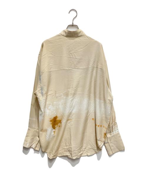 JSELF（ジゼルフ）JSELF (ジゼルフ) Print silk shirt-薫- ベージュ サイズ:freeの古着・服飾アイテム