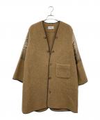 Maison Margielaメゾンマルジェラ）の古着「4ステッチパイピングノーカラールコート」｜ベージュ