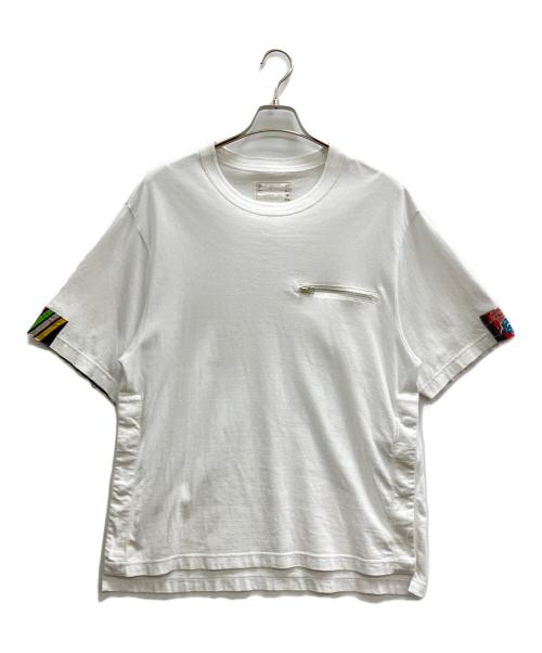 sacai（サカイ）sacai (サカイ) Archive Print Mix T-Shirt ホワイト サイズ:2の古着・服飾アイテム