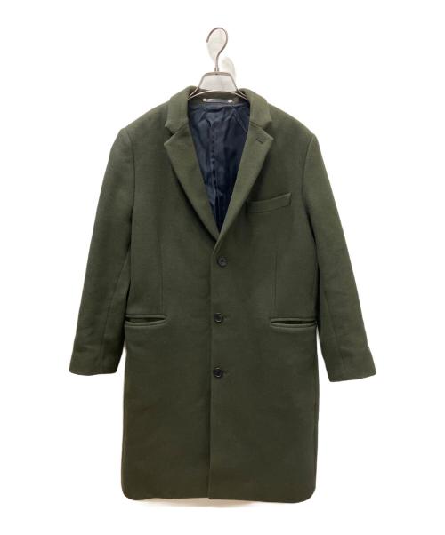 PS Paul Smith（ＰＳポールスミス）PS Paul Smith (ＰＳポールスミス) チェスターコート オリーブ サイズ:Lの古着・服飾アイテム