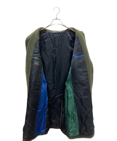 PS Paul Smith（ＰＳポールスミス）PS Paul Smith (ＰＳポールスミス) チェスターコート オリーブ サイズ:Lの古着・服飾アイテム