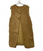 UNLIENSアンリアン）の古着「boa long vest」｜ブラウン