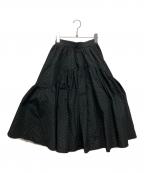hitomiヒトミ）の古着「memory dot jacquard skirt」｜ブラック