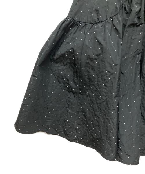 hitomi（ヒトミ）hitomi (ヒトミ) memory dot jacquard skirt ブラック サイズ:XSの古着・服飾アイテム