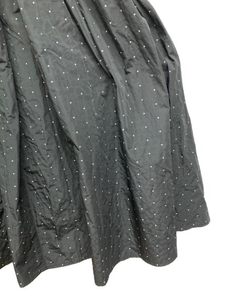 hitomi（ヒトミ）hitomi (ヒトミ) memory dot jacquard skirt ブラック サイズ:XSの古着・服飾アイテム