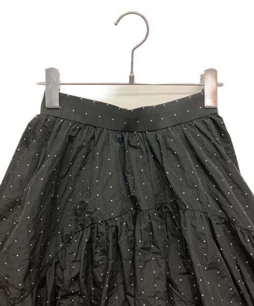 hitomi（ヒトミ）hitomi (ヒトミ) memory dot jacquard skirt ブラック サイズ:XSの古着・服飾アイテム