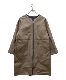 MOTOMACHI Zelal（モトマチゼラール）の古着「リバーシブルレザーコート」｜ブラック×グレー