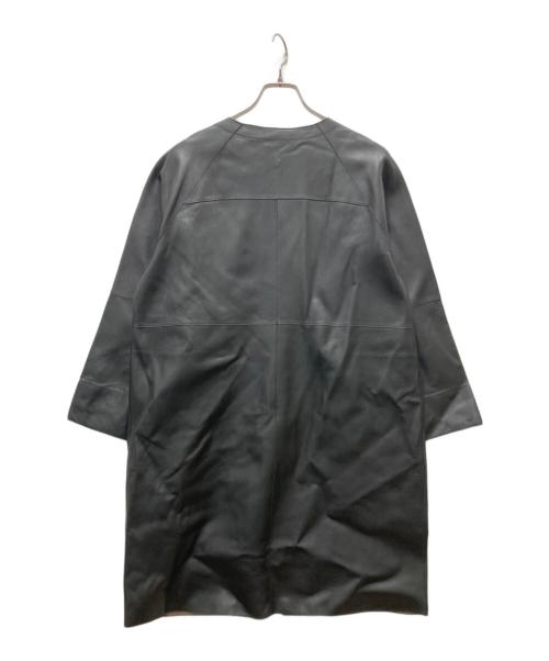 MOTOMACHI Zelal（モトマチゼラール）MOTOMACHI Zelal (モトマチゼラール) リバーシブルレザーコート ブラック×グレー サイズ:9ARの古着・服飾アイテム