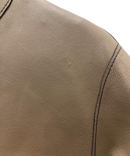 MOTOMACHI Zelal（モトマチゼラール）MOTOMACHI Zelal (モトマチゼラール) リバーシブルレザーコート ブラック×グレー サイズ:9ARの古着・服飾アイテム