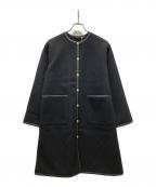 Traditional Weatherwearトラディショナルウェザーウェア）の古着「ARKLEY LONG A-LINE W-FACE JERSEY」｜ブラック