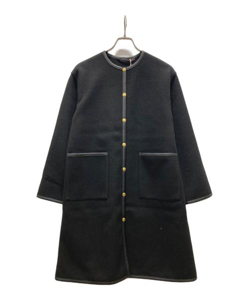 Traditional Weatherwear（トラディショナルウェザーウェア）Traditional Weatherwear (トラディショナルウェザーウェア) ARKLEY LONG A-LINE W-FACE JERSEY ブラック サイズ:32の古着・服飾アイテム