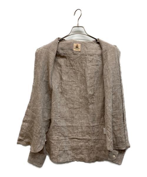 GUY ROVER（ギローバー）GUY ROVER (ギローバー) リネンシャツ ベージュ サイズ:Sの古着・服飾アイテム