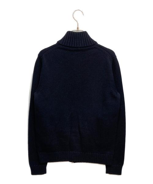 Zanone（ザノーネ）Zanone (ザノーネ) CHIOTO ZIP ニットブルゾン ネイビー サイズ:46の古着・服飾アイテム