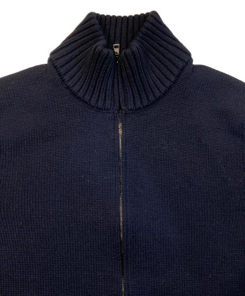 Zanone（ザノーネ）Zanone (ザノーネ) CHIOTO ZIP ニットブルゾン ネイビー サイズ:46の古着・服飾アイテム