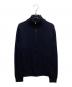 Zanone（ザノーネ）の古着「CHIOTO ZIP ニットブルゾン」｜ネイビー