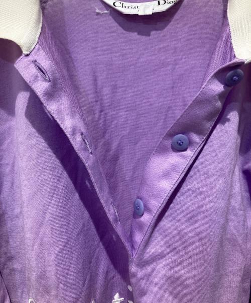 Christian Dior Sports（クリスチャン ディオールスポーツ）Christian Dior Sports (クリスチャン ディオールスポーツ) ラガーシャツ パープル サイズ:Ｌの古着・服飾アイテム