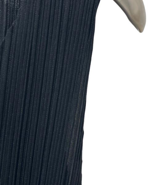 PLEATS PLEASE（プリーツプリーズ）PLEATS PLEASE (プリーツプリーズ) ノースリーブプリーツブラウス ブラック サイズ:3の古着・服飾アイテム