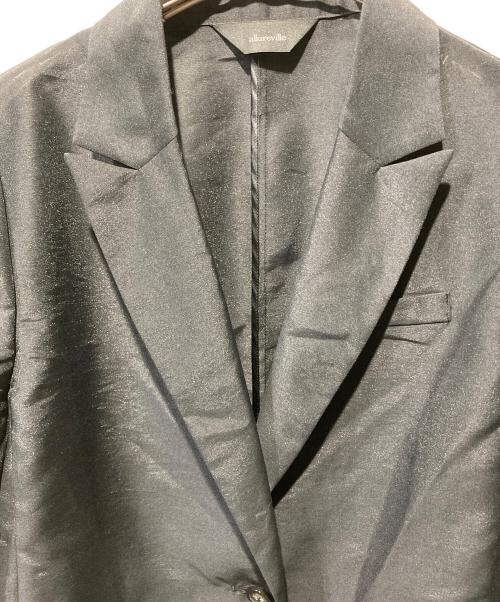 allureville（アルアバイル）allureville (アルアバイル) ライトオーガンジーシアージャケット ブラック サイズ:2の古着・服飾アイテム