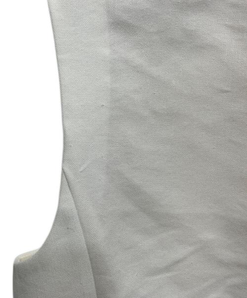 allureville（アルアバイル）allureville (アルアバイル) リネン混ジレ ホワイト サイズ:2の古着・服飾アイテム