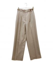 allureville（アルアバイル）の古着「エアリービエラタックパンツ」｜ベージュ