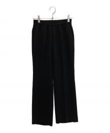 AP STUDIO（エーピーストゥディオ）の古着「ジョーゼットプルオンパンツ」｜ブラック