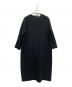 KAGURE（カグレ）の古着「ウールサージワイドワンピース」｜ブラック
