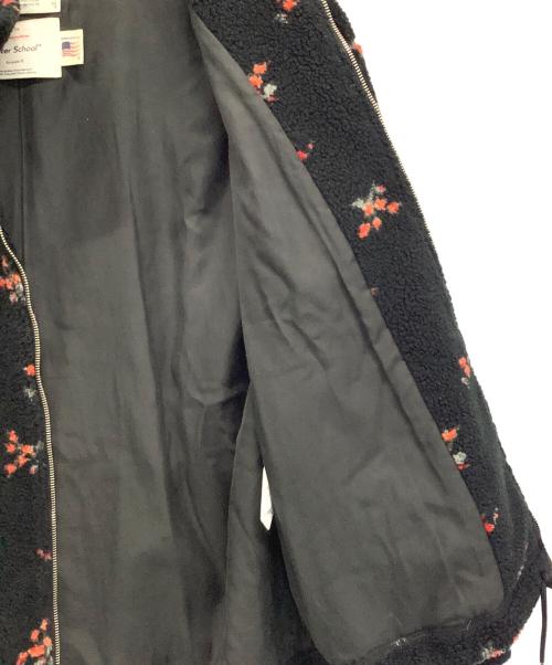 DAIRIKU（ダイリク）DAIRIKU (ダイリク) Flower Fleece Zipup Boulson ブラック サイズ:Mの古着・服飾アイテム