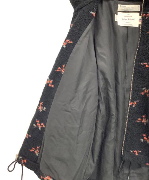 DAIRIKU（ダイリク）DAIRIKU (ダイリク) Flower Fleece Zipup Boulson ブラック サイズ:Mの古着・服飾アイテム