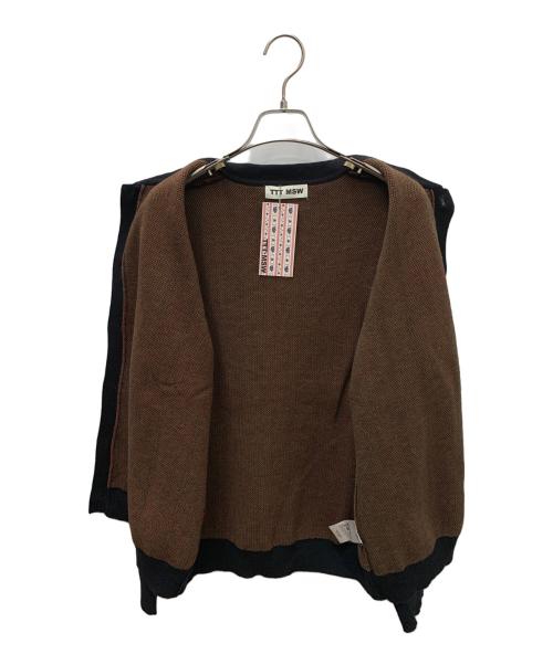 TTT MSW（ティー）TTT MSW (ティー) Flower Jacquard Knit Cardigan ブラック サイズ:Ｍの古着・服飾アイテム