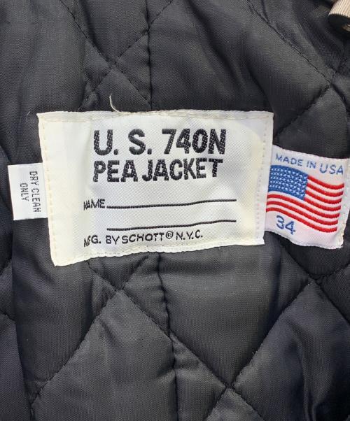 Schott（ショット）Schott (ショット) U.S.740N PEA JACKET グレー サイズ:34の古着・服飾アイテム